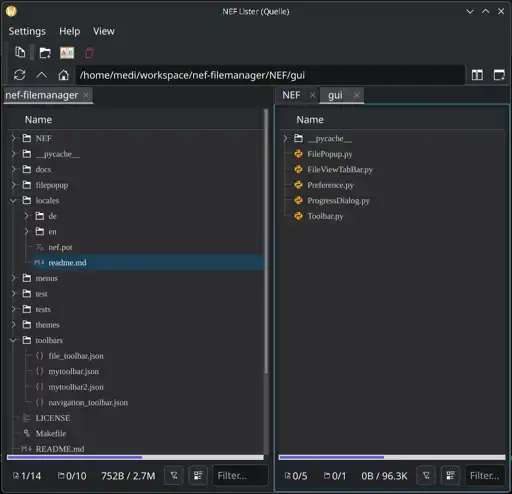 NEF-Filemanager Dual-Lister