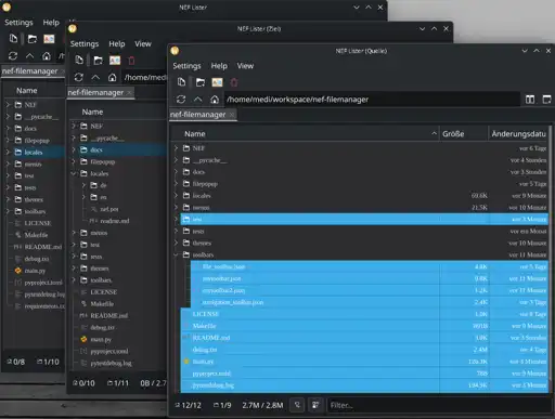 NEF-Filemanager Multi-Lister